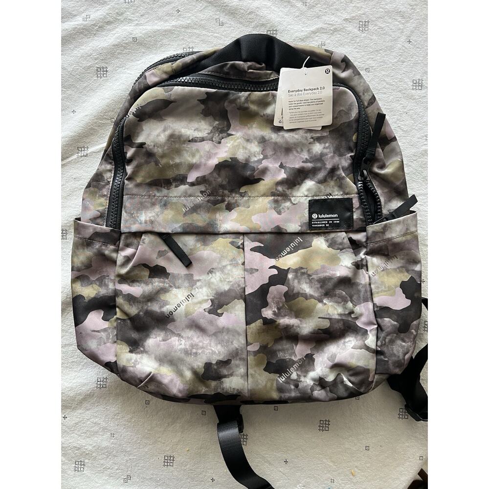 Lululemon Backpack New With Tags Camo Everyday Backpack 2.0